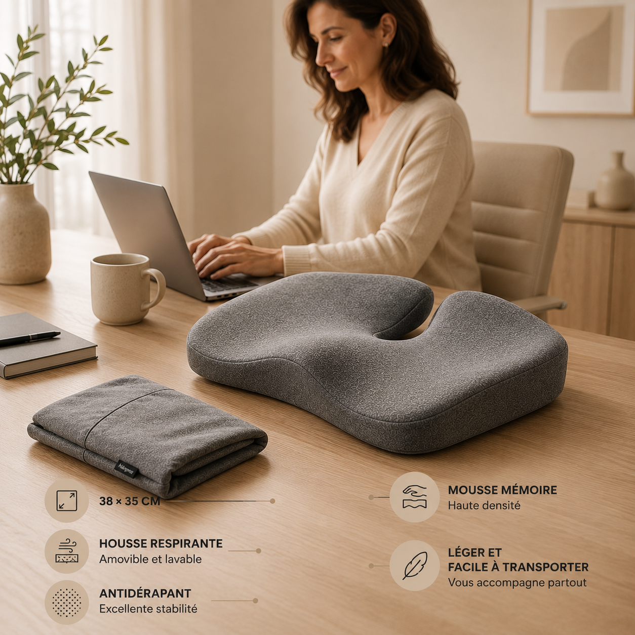 Coussin Ergonomique à Mémoire de Forme NayaComfort™